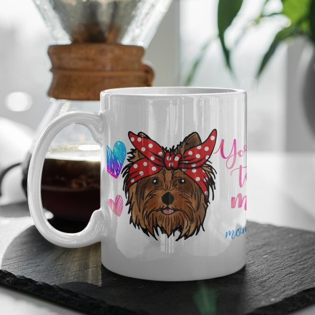 Yorkshire Terrier Mum Cute Mother's Day Dog Lover Coffee Mug (Creator Uploaded)
