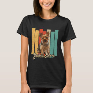 Yorkshire Terrier Mum Vintage Yorkie Dog Mama Moth T-Shirt