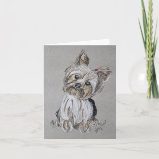 Yorkshire Terrier Note Cards (Front)
