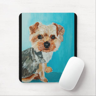 Yorkshire Terrier Painting by Alfred Fox Mouse Pad