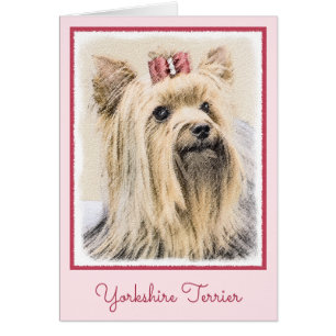 Yorkshire Terrier Painting - Cute Original Dog Art