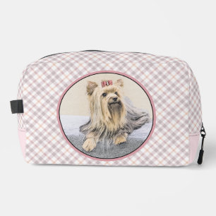 Yorkshire Terrier Painting Cute Original Dog Art Dopp Kit