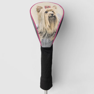 Yorkshire Terrier Painting - Cute Original Dog Art Golf Head Cover