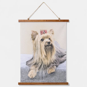 Yorkshire Terrier Painting - Cute Original Dog Art Hanging Tapestry