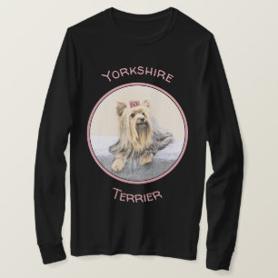 Yorkshire Terrier Painting - Cute Original Dog Art T-Shirt