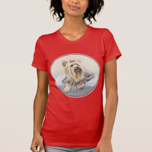 Yorkshire Terrier Painting - Cute Original Dog Art T-Shirt