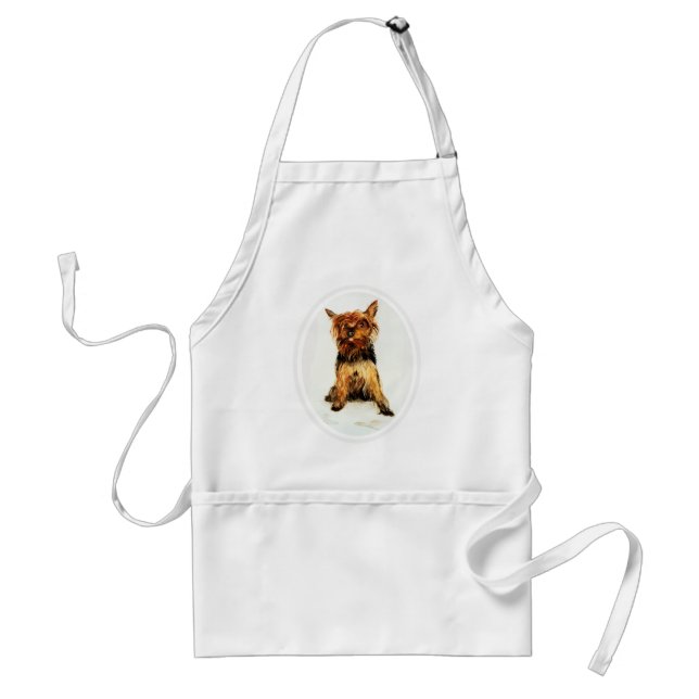 Yorkshire Terrier Painting Standard Apron (Front)