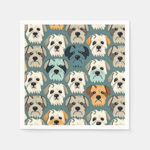 Yorkshire Terrier Pattern Napkin