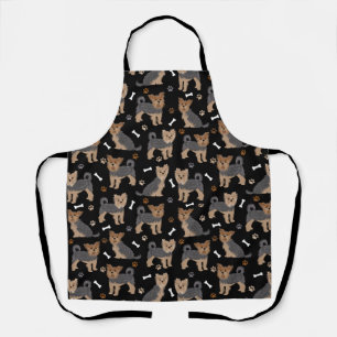 Yorkshire Terrier Paws and Bones Yorkie Dog Apron