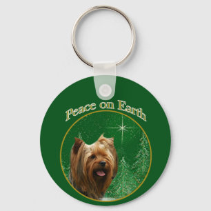 Yorkshire Terrier Peace Key Ring