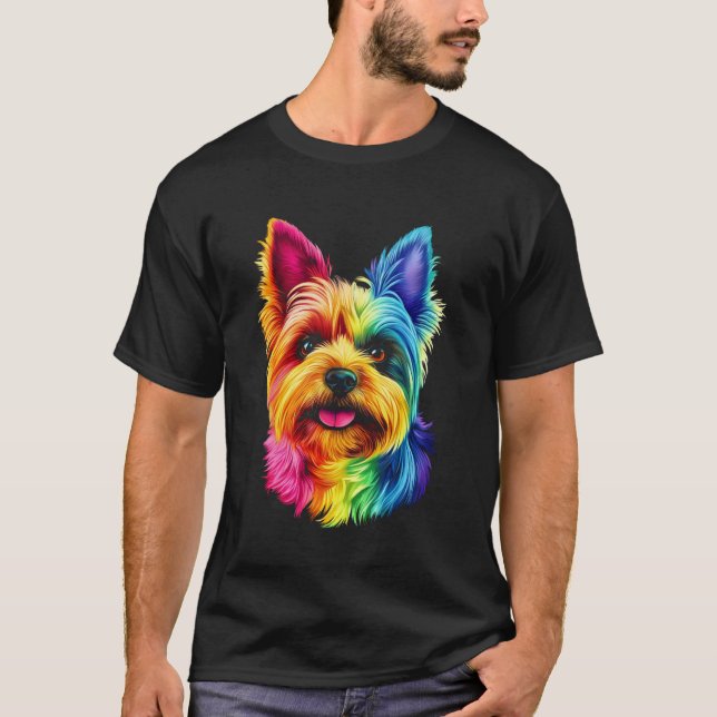 Yorkshire Terrier Pop Art T-Shirt (Front)