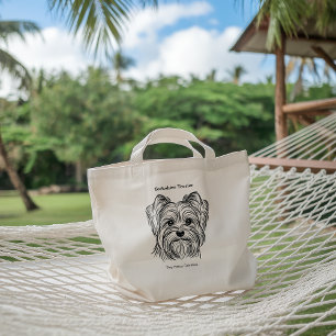 Yorkshire Terrier Portrait Tote Bag