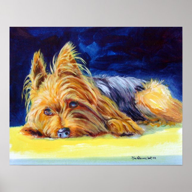 Yorkshire Terrier Print Poster (Front)