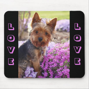 Yorkshire Terrier Puppy Dog Love Mousepad