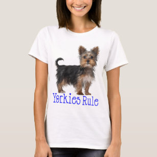 Yorkshire Terrier Puppy Dog Yorkies Rule Women's T-Shirt