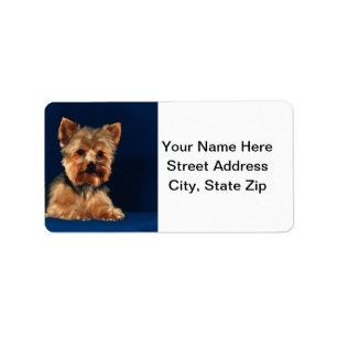 Yorkshire Terrier Puppy Label