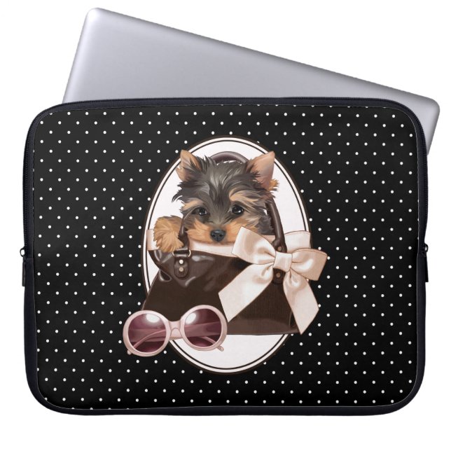 Yorkshire Terrier Puppy Laptop Sleeve (Front)