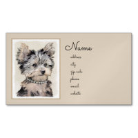 Yorkshire Terrier Puppy Painting Original Dog Art