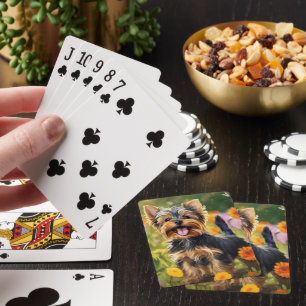 Yorkshire Terrier Puppy Playing Cards
