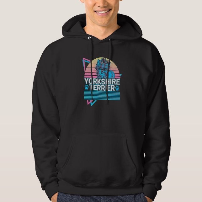 Yorkshire Terrier Retro   Hoodie (Front)