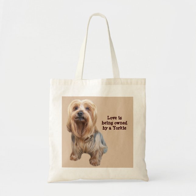 Yorkshire Terrier So Cute Tote Bag (Front)