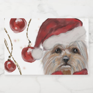 YORKSHIRE TERRIER SPARKLING WINE LABEL