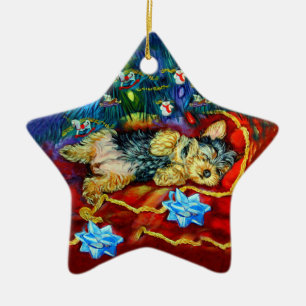 Yorkshire Terrier Star Ornament