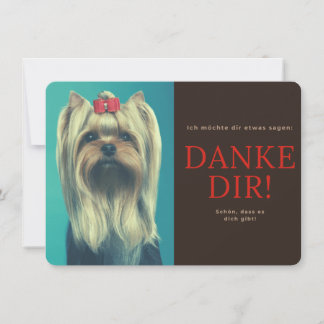 Yorkshire Terrier Thank You Card