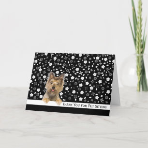 Yorkshire Terrier Thank You Pet Sitting Card