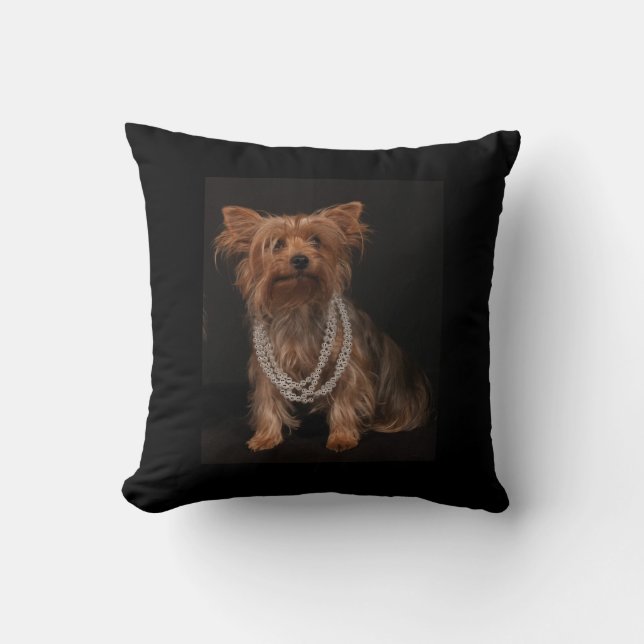 Yorkshire Terrier Throw Pillows (Front)