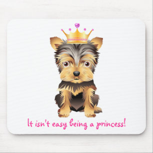 Yorkshire Terrier Toy Dog Princess Gift Mouse Pad