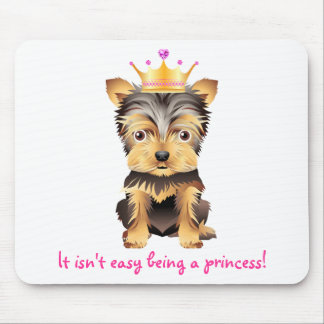 Yorkshire Terrier Toy Dog Princess Gift Mouse Pad