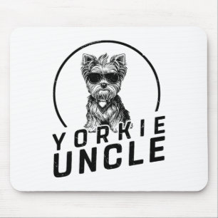 Yorkshire Terrier Uncle Gifts Funny Dog Owners Gra Mouse Pad