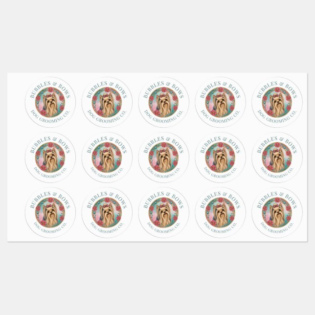 Yorkshire Terrier Waterproof Sticker Sheets (Sheet)
