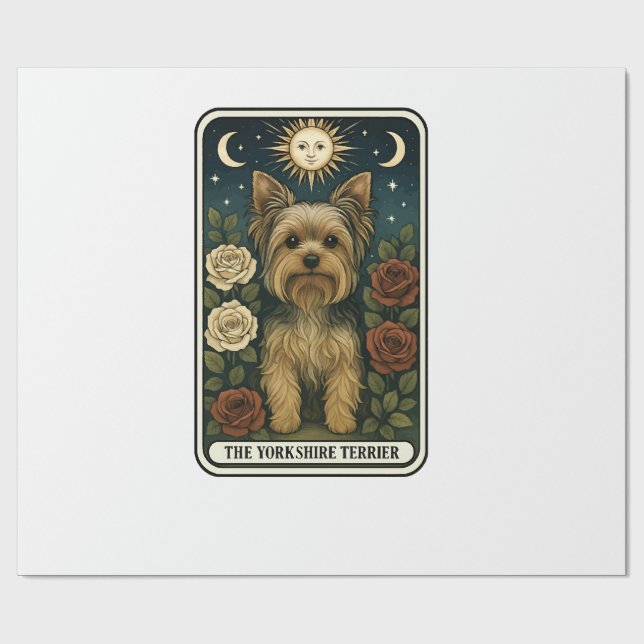 Yorkshire Terrier Wrapping Paper (Flat)