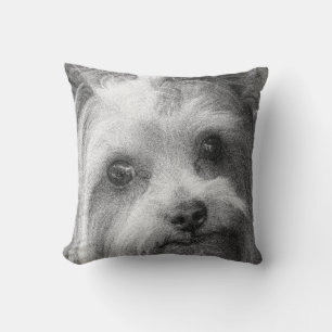 Yorkshire Terrier Yorkie Favourite Breed Sketch Cushion