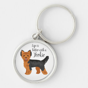 Yorkshire terrier. Yorkie Key Ring