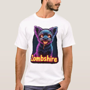 Yorkshire Terrier Yorkie Zombie Dog Halloween Over T-Shirt