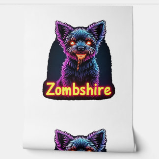 Yorkshire Terrier Yorkie Zombie Dog Halloween Over Wallpaper