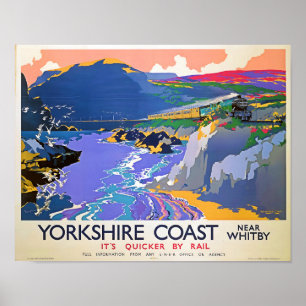 Yorkshire Train Travel Poster