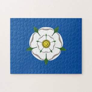 Yorkshire white rose jigsaw puzzle