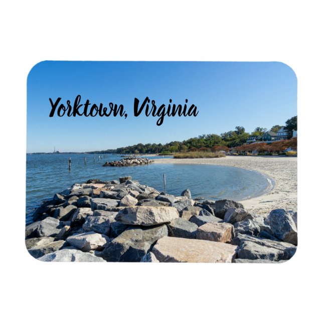 Yorktown Beach in Virginia Magnet (Horizontal)