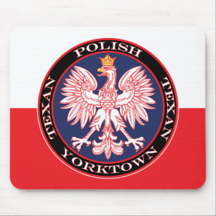 Yorktown Round Polish Texan Mouse Pad