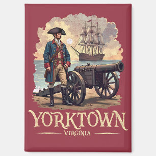 Yorktown Virginia Colonial Soldier Vintage Magnet