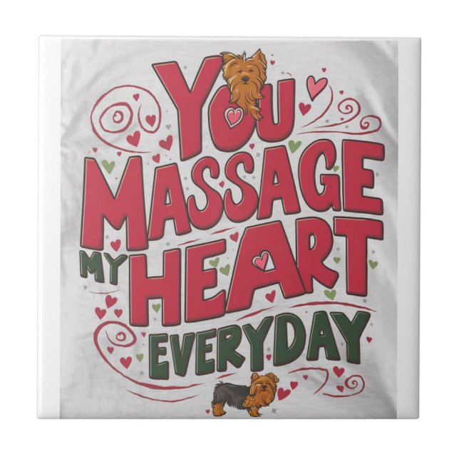 Yorky heart massage  tile (Front)