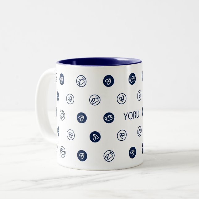 YORU Design Mag Two-Tone Coffee Mug (Front Left)