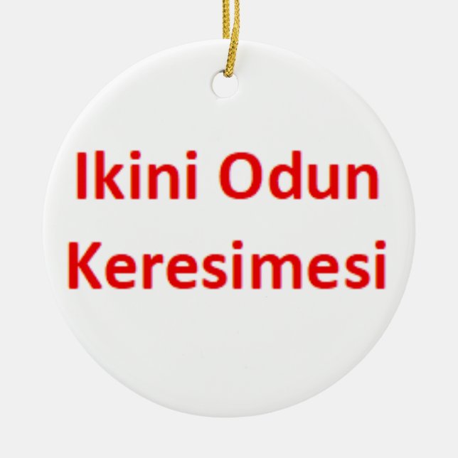 yoruba ikini odun keresimesi Ornament (Front)
