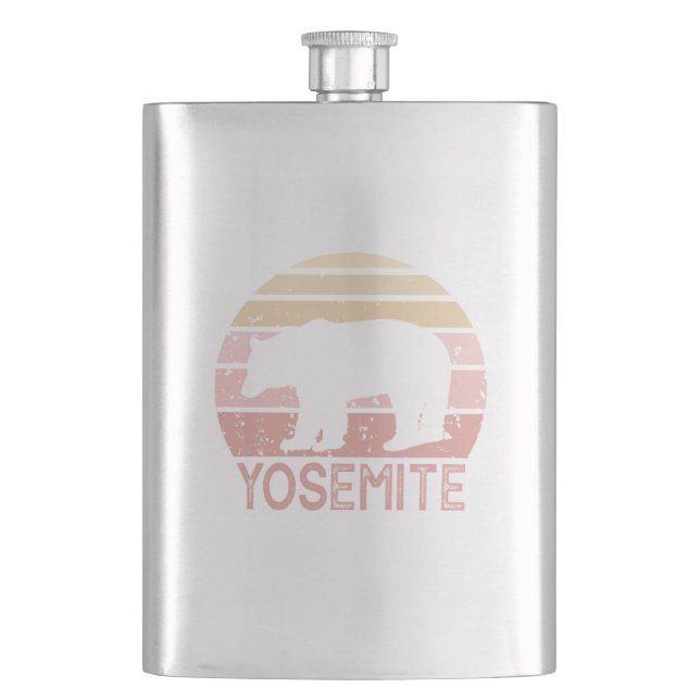 Yosemite Bear Hip Flask (Front)