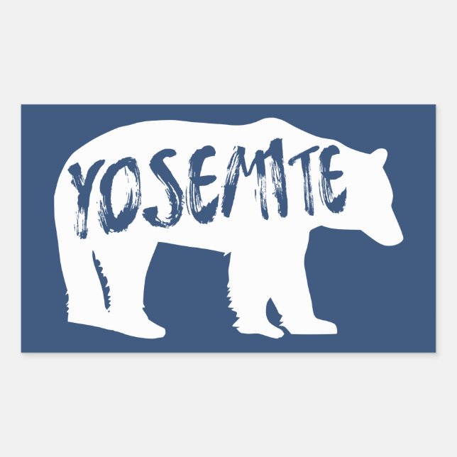 Yosemite Bear Rectangular Sticker (Front)
