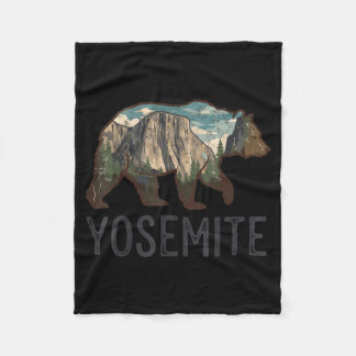 Yosemite California National Parks Outdoors Nature Fleece Blanket